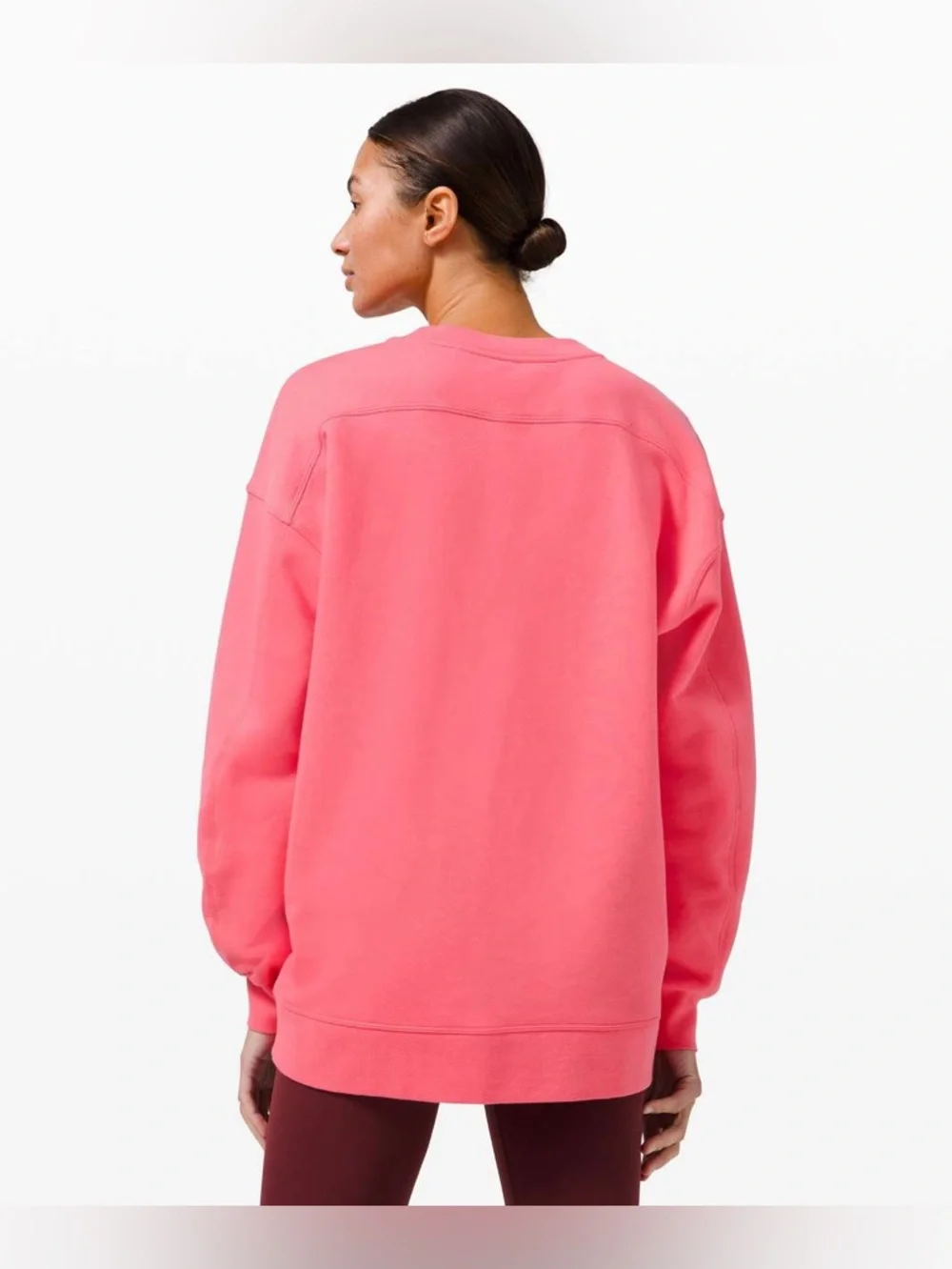 Lululemon Perfectly Oversized Crew Guava Pink Sweatshirt 6 small medium - Picture 5 of 9